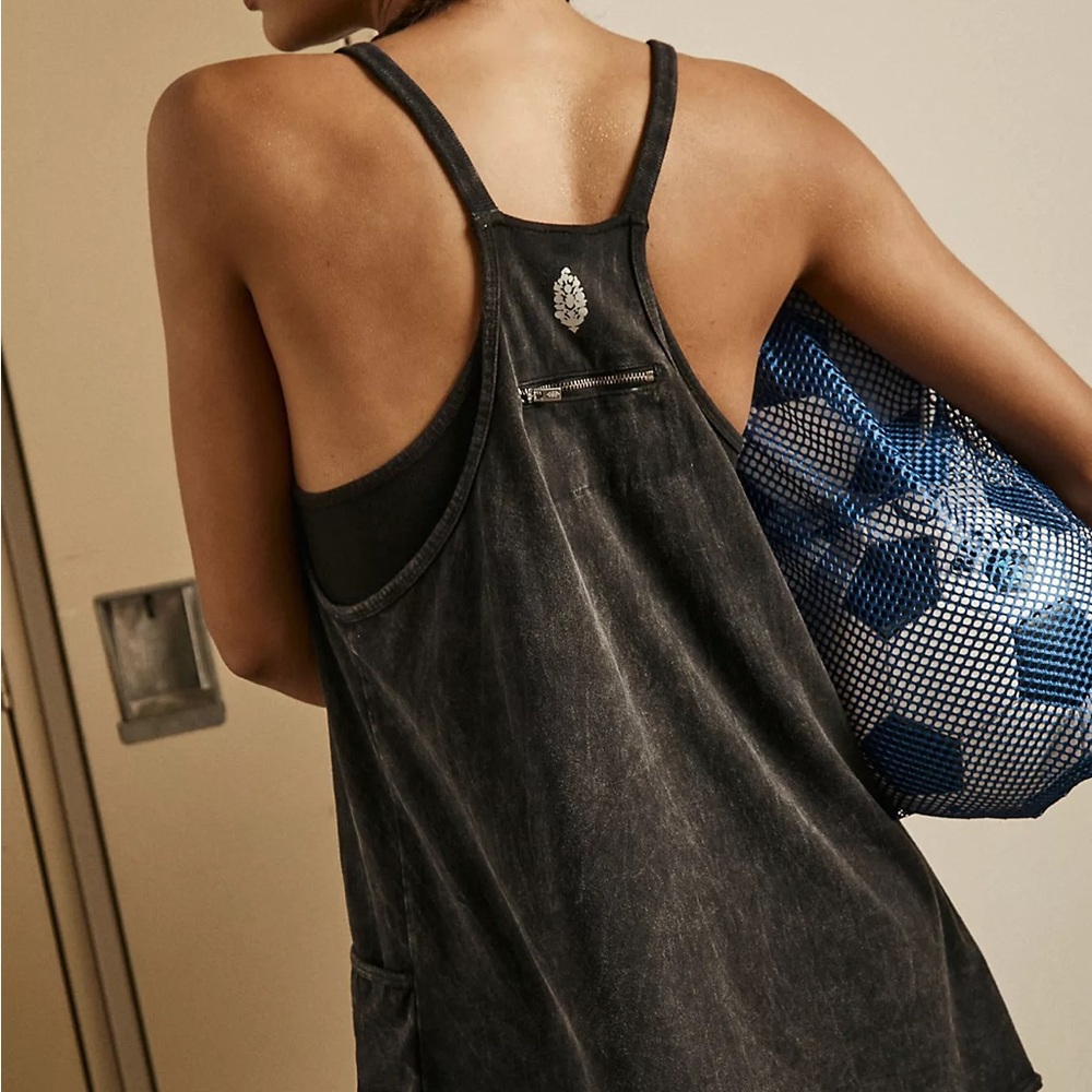 Free People Black Jumpsuit Sleek Silhouette Modern Design